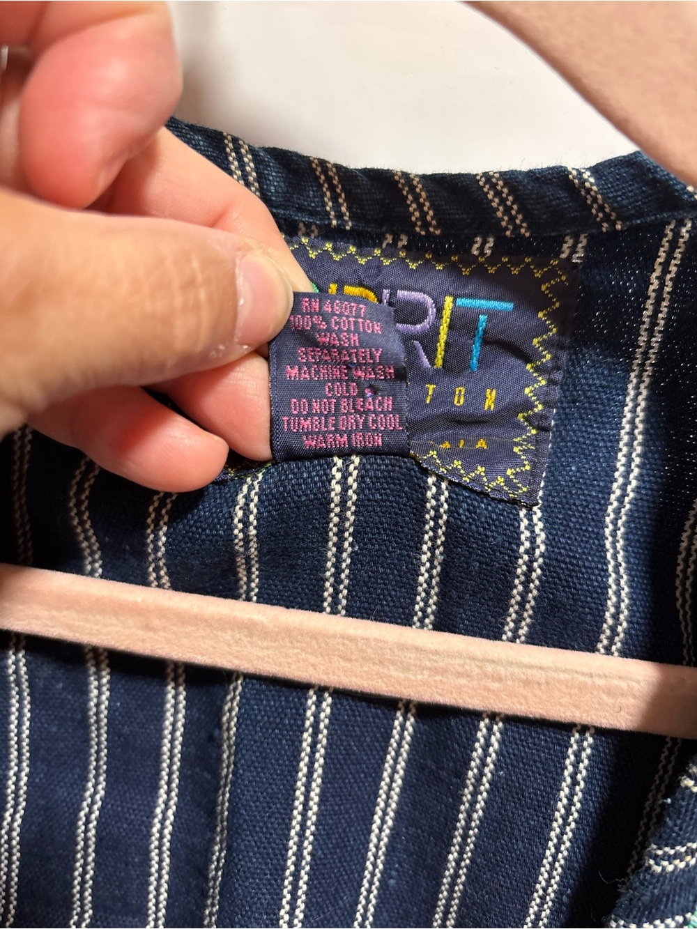 Esprit L vintage 90s Guatemalan-style cotton patchwork vest, retro, hippie, BoHo - Picture 7 of 9
